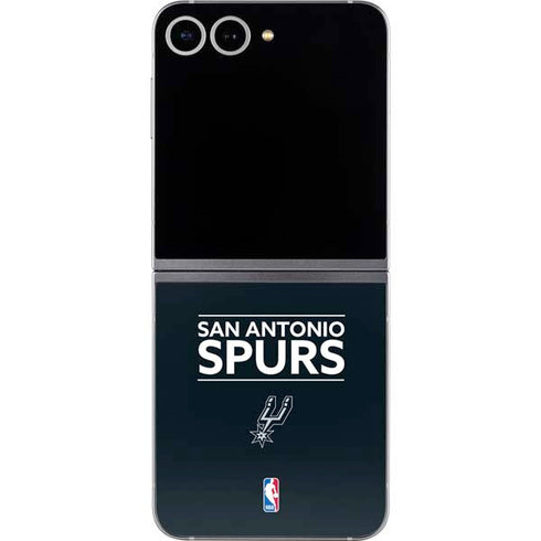 NBA San Antonio Spurs Standard - Black Galaxy Z Flip6 Skin